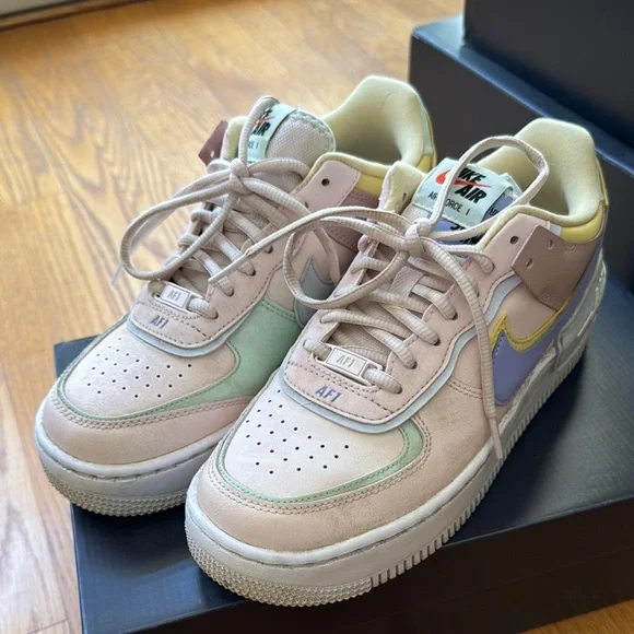 Nike Shoes Nike Air Force Pastel Sneakers Size Poshmark